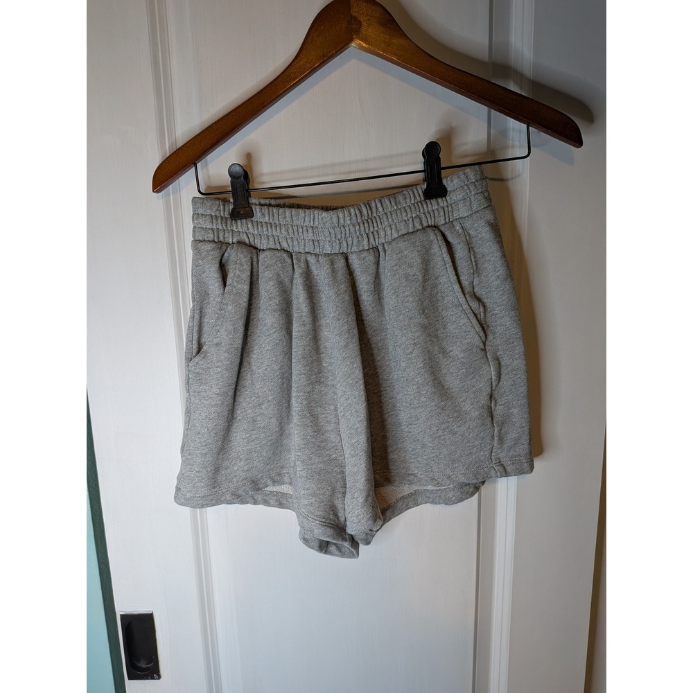 Old Navy SoComfy Terry Heather Gray Smocked Waist Shorts Small